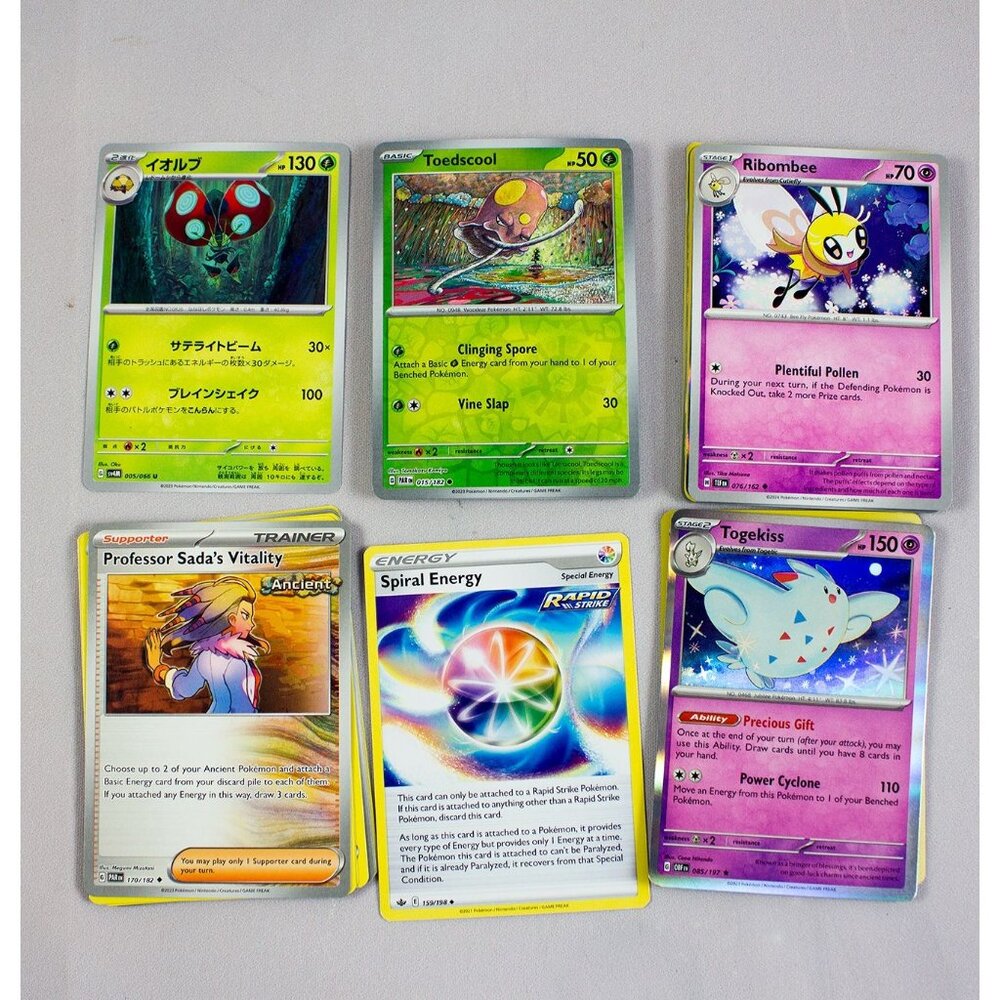 Pokémon Cards Mixed Lot of 44 Includes Japanese Orbeetle SV4M